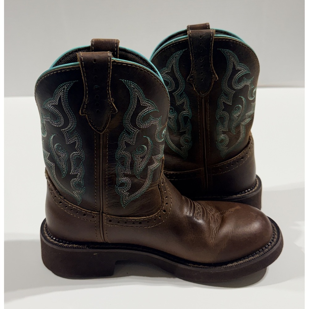 JUSTIN Gypsy - Women's Boots - Brown Leather Western Cowboy GY9606 - Size 7B - Picture 8 of 10